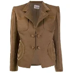 Brown Wool Valentino Jacket
