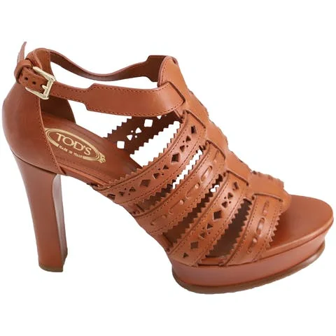 Brown Leather Tod's Sandals
