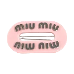 Pink Plastic Miu Miu Hair Accessory