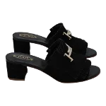 Black Fabric Tod's Sandals