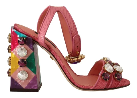 Pink Leather Dolce & Gabbana Heels