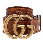 Brown Leather Gucci Belt