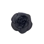 Black Fabric Chanel Brooch