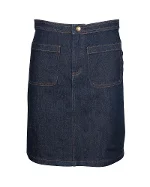 Navy Cotton A.P.C. Skirt