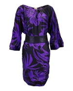 Purple Silk Armani Dress