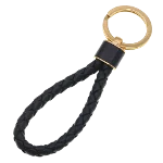 Black Leather Bottega Veneta Key Holder