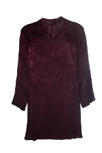 Burgundy Cotton The Row Dress