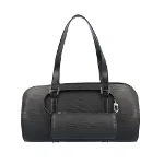 Black Leather Louis Vuitton Soufflot
