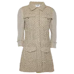 Beige Fabric Chanel Coat