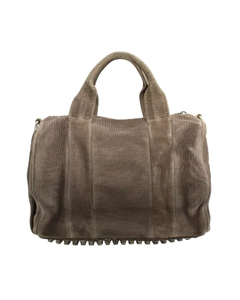 Grey Leather Alexander Wang Handbag