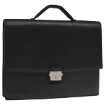 Black Leather Cartier Briefcase