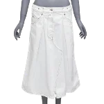 White Cotton Dries Van Noten Skirt