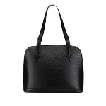 Black Leather Louis Vuitton Lussac