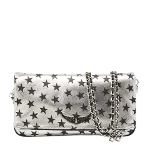 Silver Leather Zadig & Voltaire Clutch