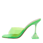 Green Fabric Amina Muaddi Sandals