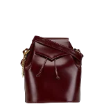 Burgundy Leather Yves Saint Laurent Shoulder Bag