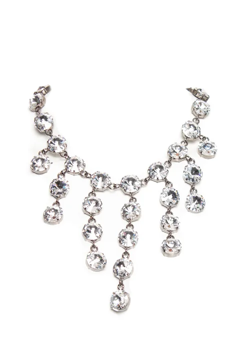 Silver Fabric Blumarine Necklace