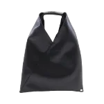 Black Leather Maison Margiela Tote