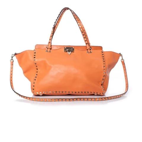 Orange Leather Valentino Handbag