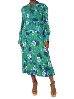 Green Fabric Erdem Dress