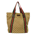 Beige Canvas Gucci Tote