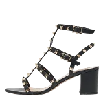 Black Leather Valentino Sandals