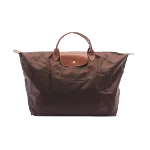 Brown Canvas Longchamp Tote