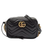 Black Leather Gucci Marmont