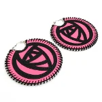 Black Metal Loewe Earrings