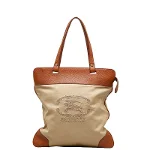 Brown Leather Burberry Tote