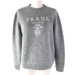 Grey Canvas Prada Sweatshirt