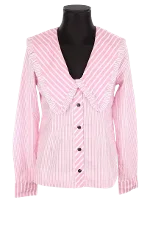 Pink Cotton Ganni Shirt