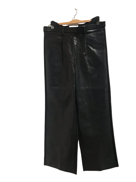 Black Leather Maison Margiela Pants