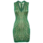 Green Knit Balmain Dress