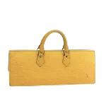 Yellow Leather Louis Vuitton Triangle Sac