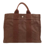 Brown Canvas Hermès Herline