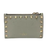 Grey Leather Valentino Wallet