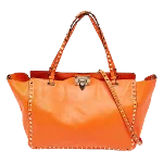 Orange Leather Valentino Tote