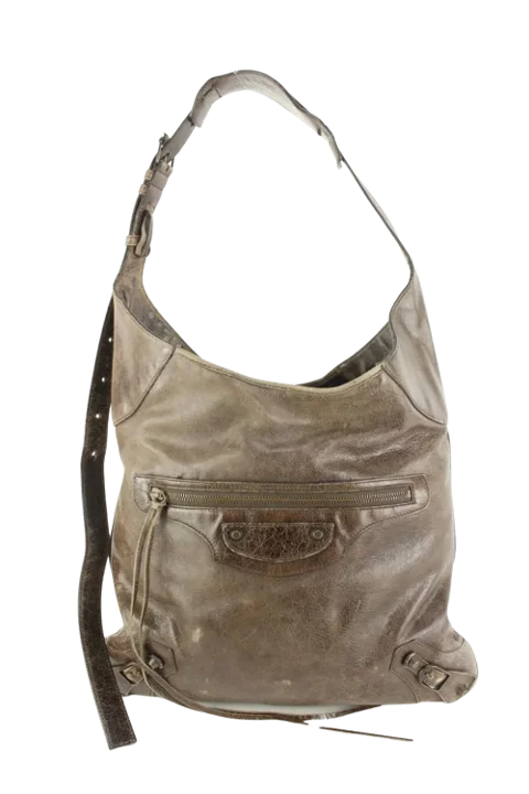 Brown Leather Balenciaga Shoulder Bag