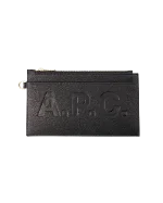 Black Leather A.P.C Clutch