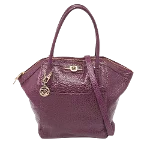 Purple Leather DKNY Handbag