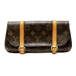 Brown Canvas Louis Vuitton Pochette Marelle