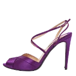 Purple Satin Ralph Lauren Sandals