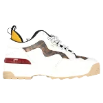 White Leather Fendi Sneakers