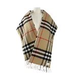 Beige Silk Burberry Scarf