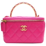 Pink Leather Chanel Vanity