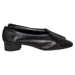 Black Leather Aeyde Flats