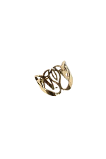 Gold Metal Alexander McQueen Ring