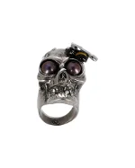 Silver Metal Alexander McQueen Ring