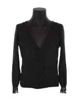 Black Wool Sézane Cardigan